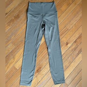 Lululemon NWOT Ribbed Nulu High Rise Leggings 25” Sz 4 Taupe Brown Yoga Pilates